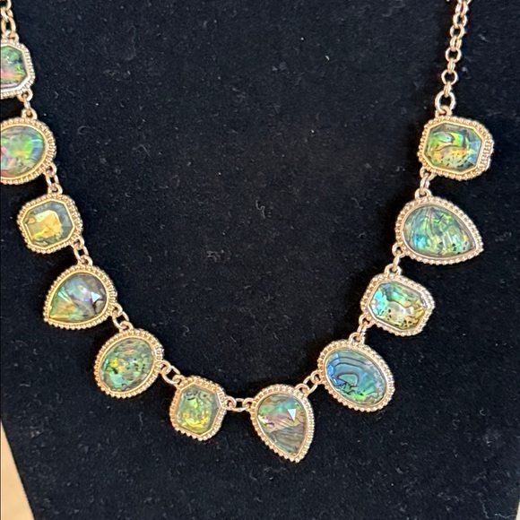 4 Necklaces Green and Gold Multi-Layered Necklace Bundle For Live New Years Eve - Picture 11 of 12